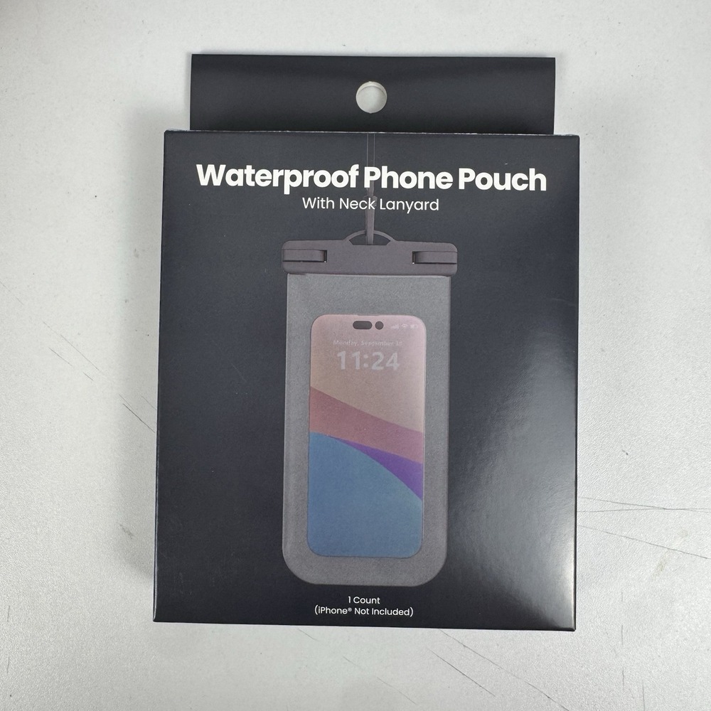 Waterproof Phone Pouch‎ Case Universal 7in Dry Bag Lanyard Beach Pool
